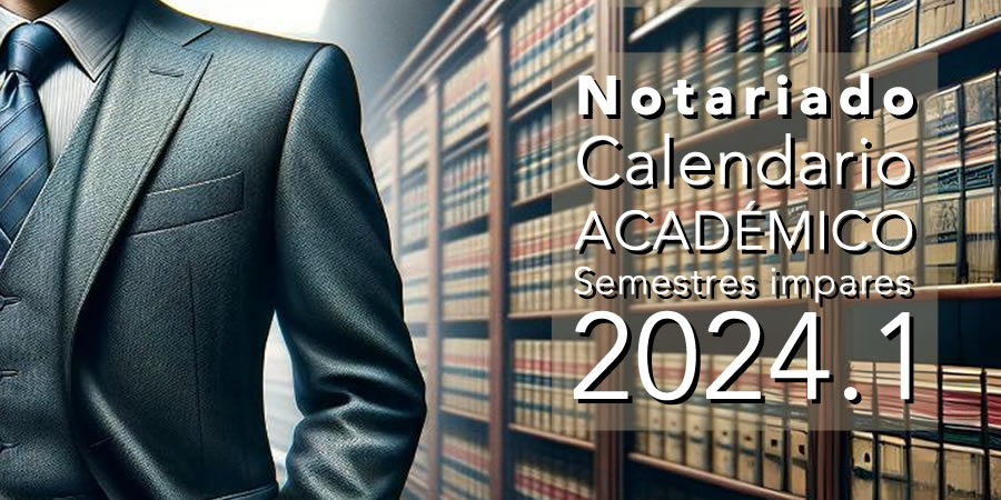 Calendario académico para la carrera de Notariado